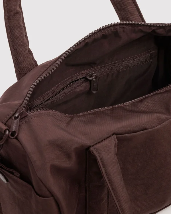 Nylon Duffle Bag - Coffee - Material: heavyweight-nylon
