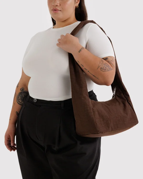 Nylon Meringue Bag - Coffee - Material: heavyweight-nylon