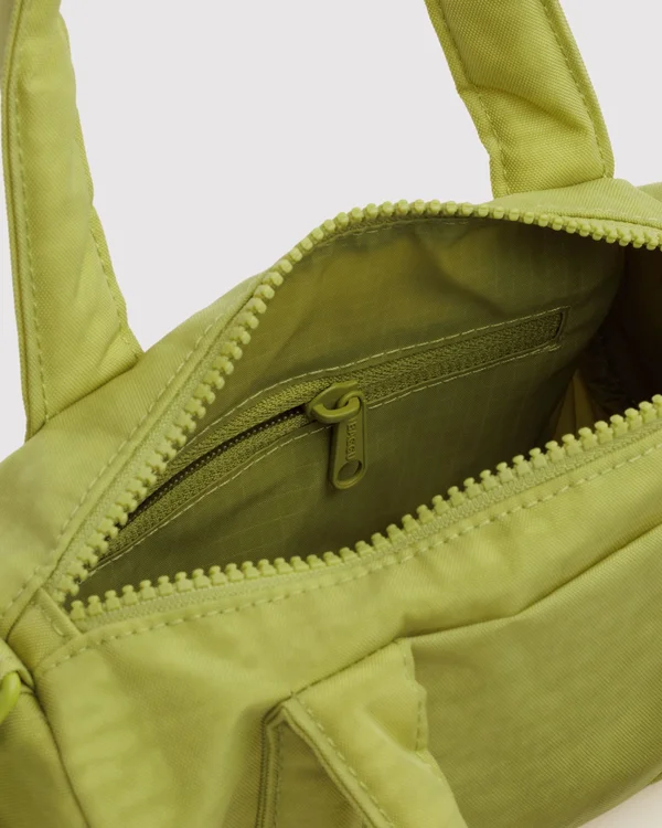 Small Nylon Duffle Bag - Chartreuse - Size: OS