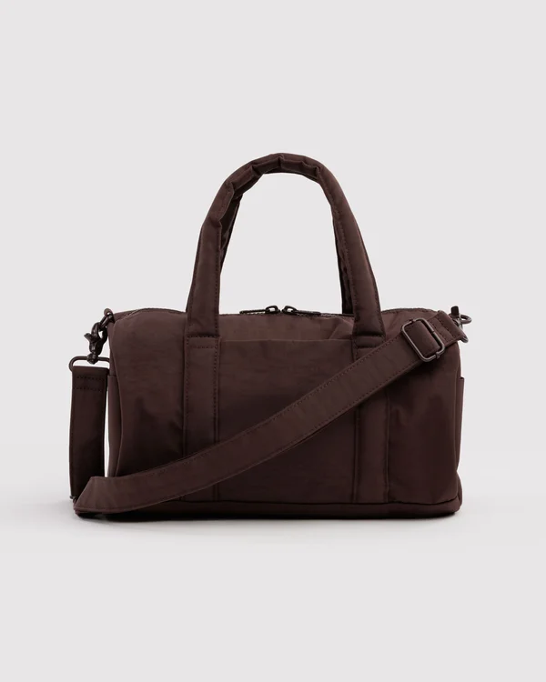 Nylon Duffle Bag - Coffee - Material: heavyweight-nylon