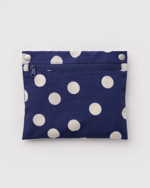 Cloud Bag - Navy And Cream Polka Dot - Material: heavyweight-nylon