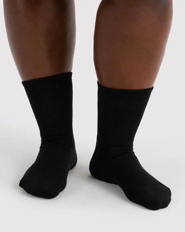 Ribbed Sock - Black