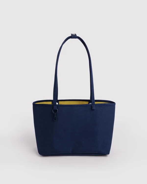 Medium Nylon Reversible Tote - Navy Mix - Material: heavyweight-nylon