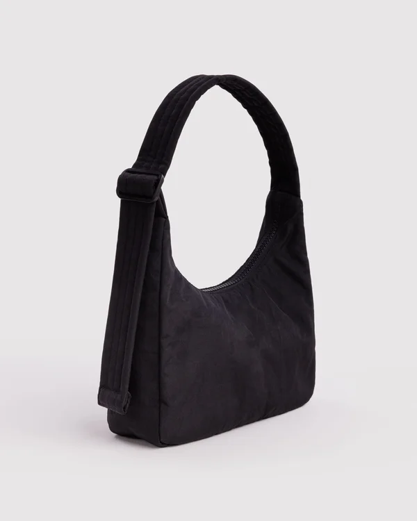 Mini Nylon Shoulder Bag - Black - Material: heavyweight-nylon