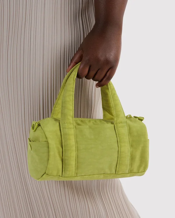 Small Nylon Duffle Bag - Chartreuse - Size: OS