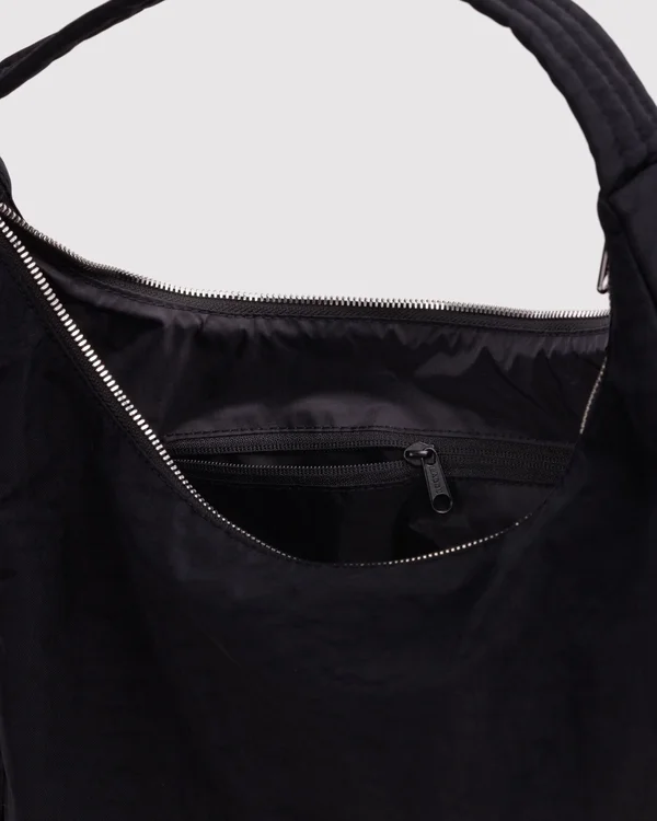 Nylon Shoulder Bag - Studs - Size: OS