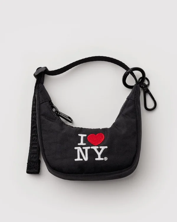 Crescent Bag Charm - I Love NY - Size: OS