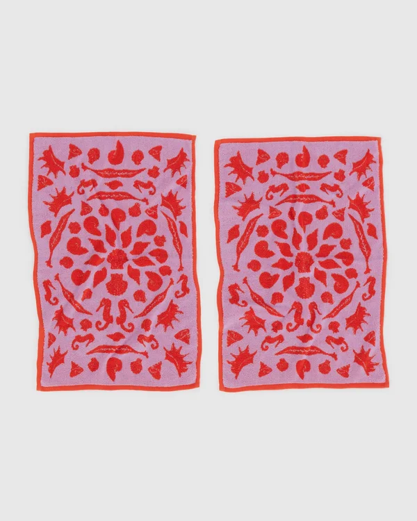 Hand Towel Set of 2 - Sea Shells - Size: OS