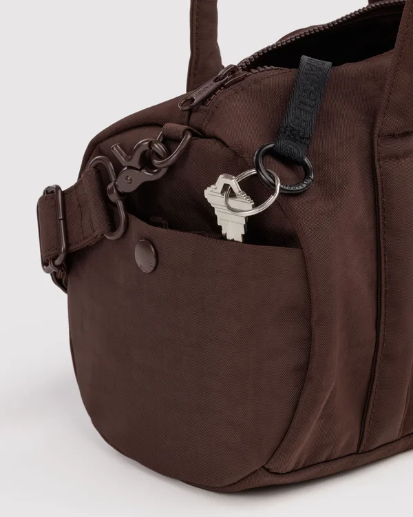 Nylon Duffle Bag - Coffee - Material: heavyweight-nylon