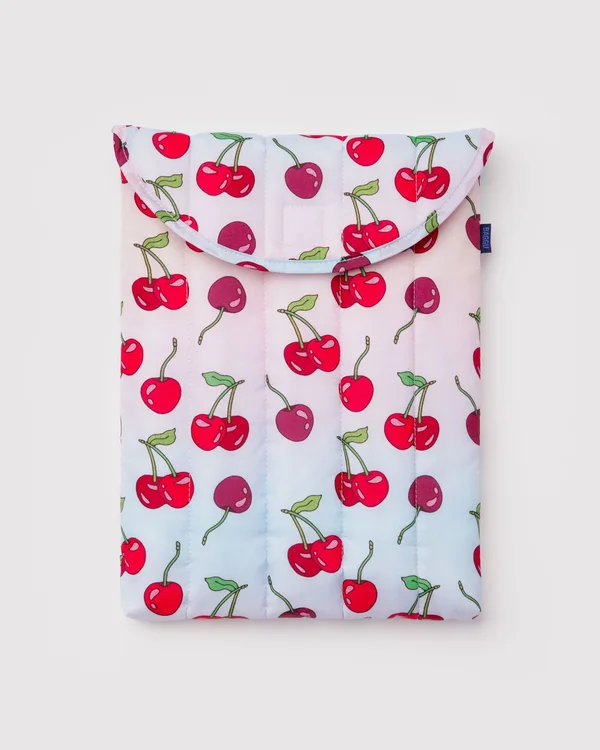Puffy Laptop Sleeve 13"/14" - Cherries - Size: OS