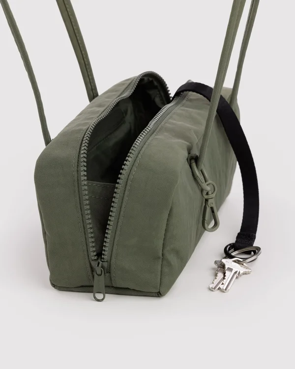 Small Nylon Bowler Bag - Caper - Size: OS