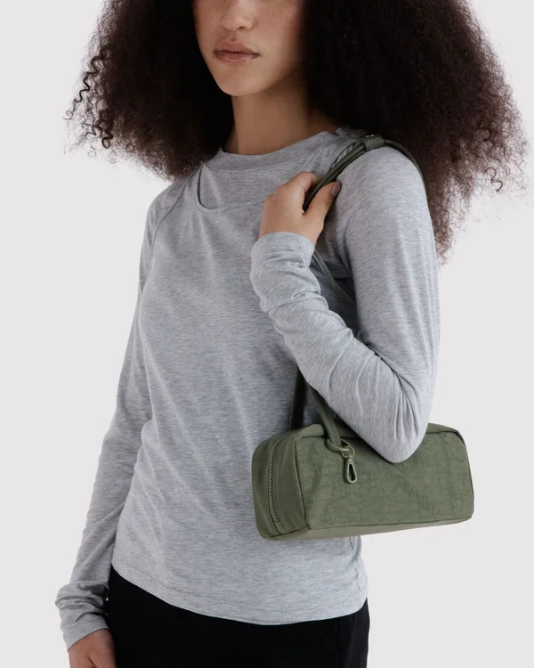 Small Nylon Bowler Bag - Caper - Size: OS